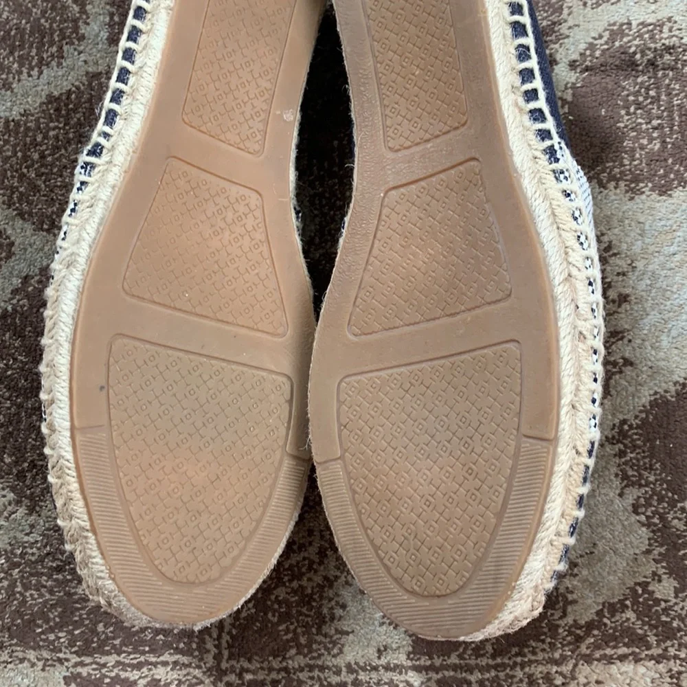 Tory Burch Logo Veranda Espadrilles Flats